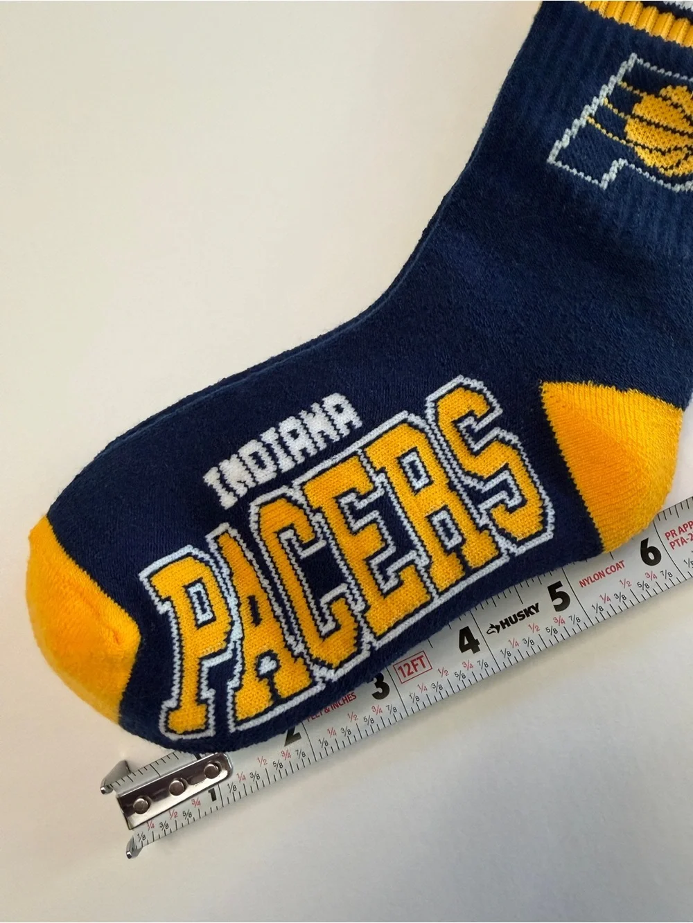 🆕Indiana Pacers Navy, Gold & White Crew Socks-Youth (size 13, 1-3)